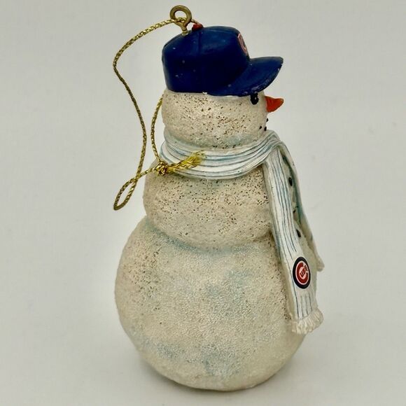 Chicago Cubs Snowman Christmas Ornament 4" - Picture 5 of 7